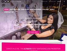 Tablet Screenshot of eventsplusinc.com